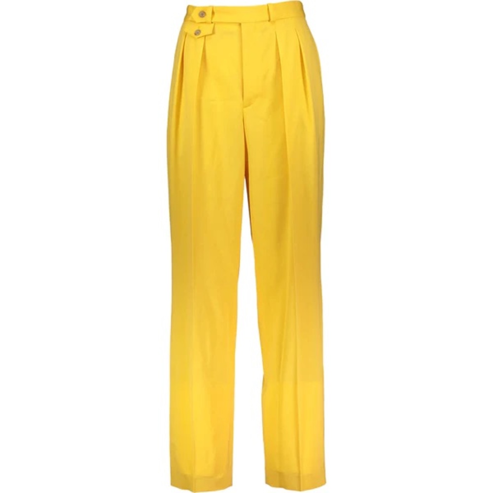 POLO RALPH LAUREN YELLOW STRAIGHT LEG TROUSERS Size 6 NWT